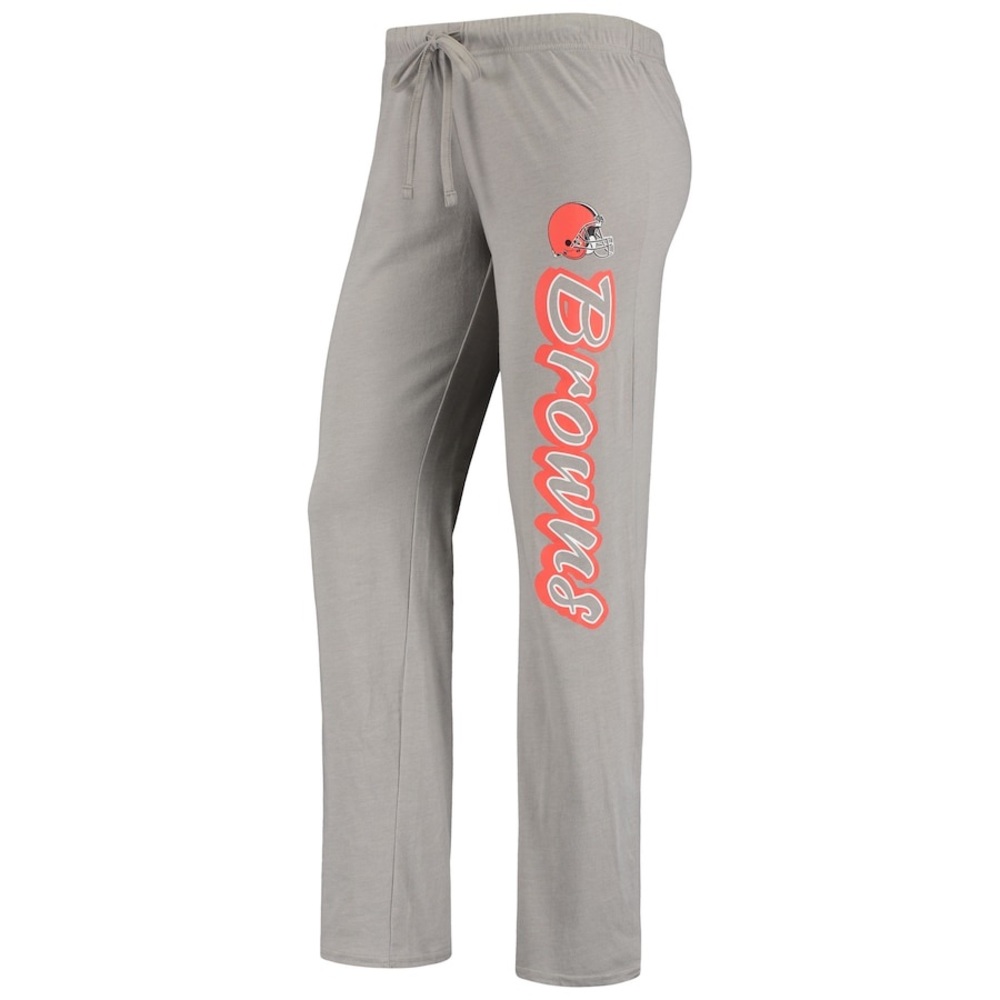 Women's Concepts Sport Gray/Orange Cleveland Browns Satellite Slub Pants